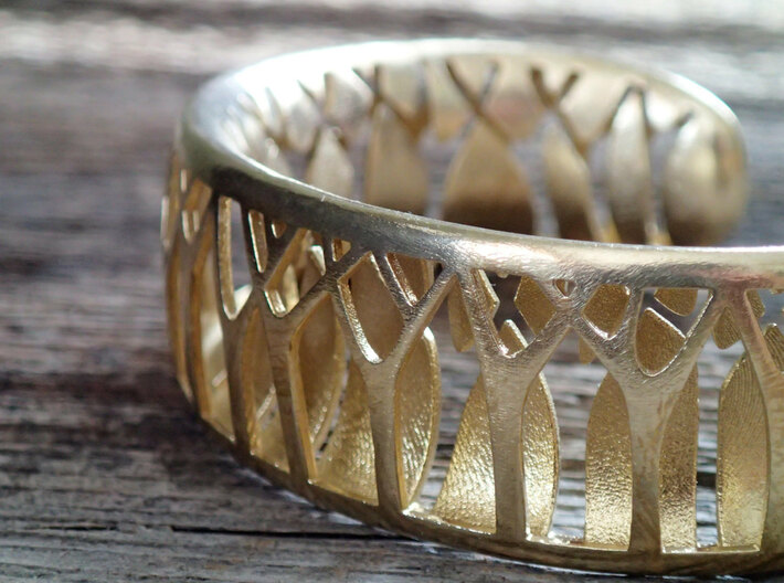 Forest for the Trees Cuff 3d printed 