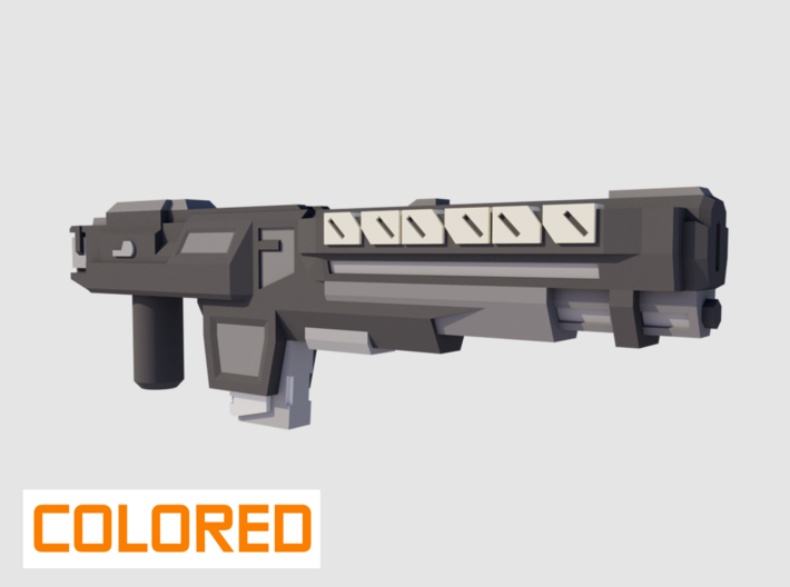 &quot;VINDICATOR&quot; Transformers Weapon COLORED 5mm post 3d printed