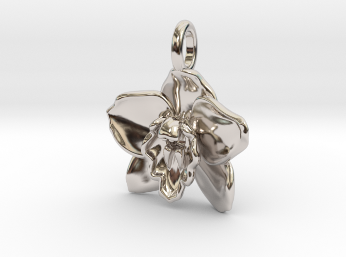 Cymbidium Boat Orchid Pendant 3d printed