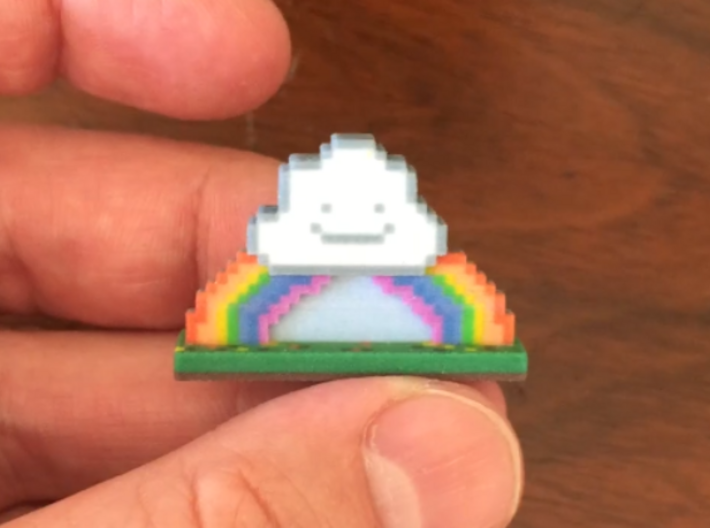 Rainbows and Thunderstorms 3d printed 
