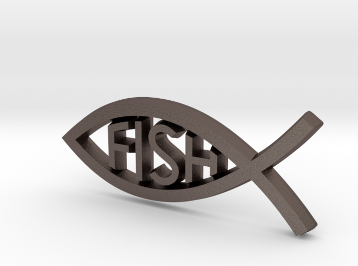 Literal Fish Emblem 3d printed