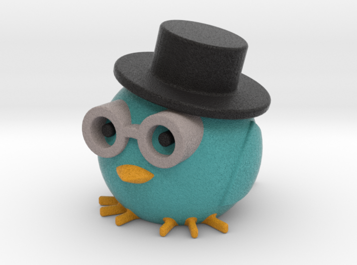 Owl with hat 3d printed