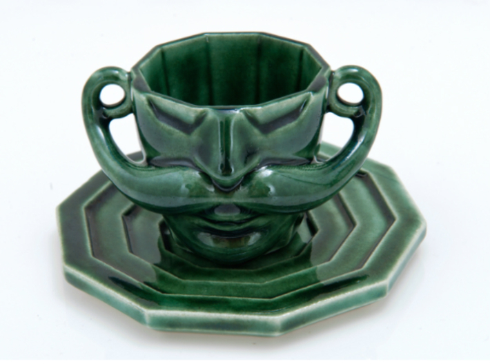 Curl Cup (saucer) 3d printed 