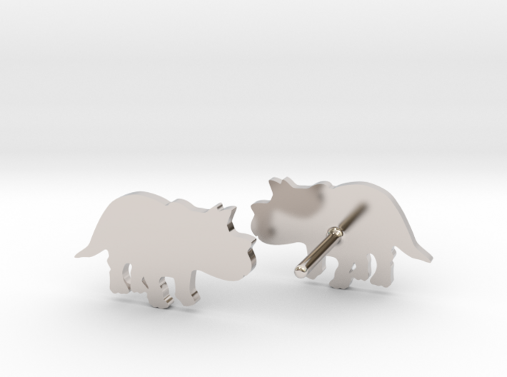 Triceratops Baby Earrings 3d printed