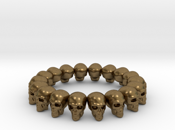 Skulls ring 3d printed