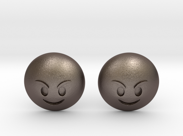 Evil Smile Emoji 3d printed