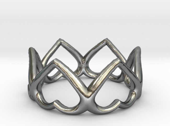 The Heart ring / size HK 10 / 5 US (19.4 mm) 3d printed 