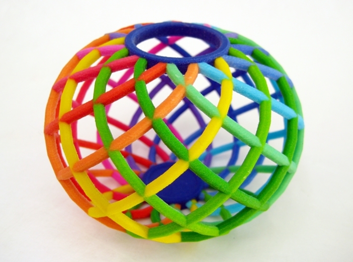Colorful Spectrum Bowl in Full Color Sandstone 3d printed The Spectrum Bowl is an excellent holiday gift.