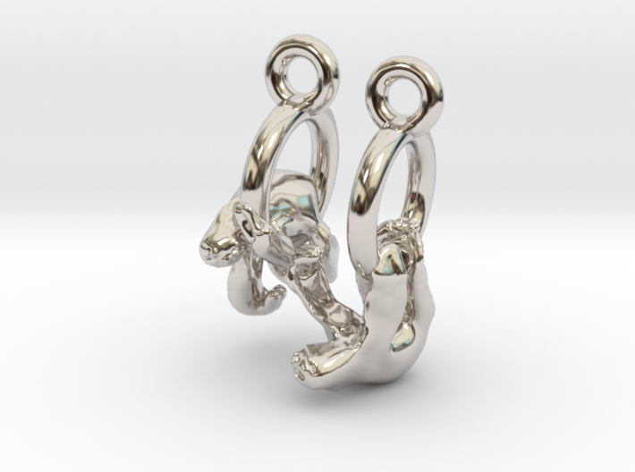 Sloth Earrings 3d printed