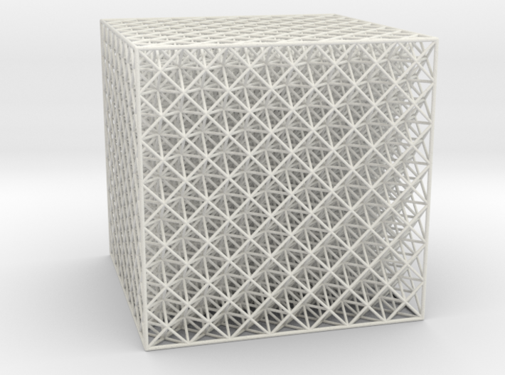 Octet Truss Cube (7x7x7) 3d printed