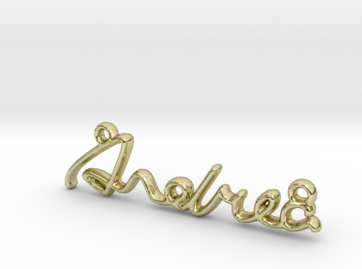 ANDREA Script First Name Pendant 3d printed