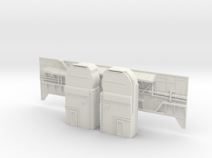 Shuttle MLP Side 1 and Serv Masts 1:72 3d printed