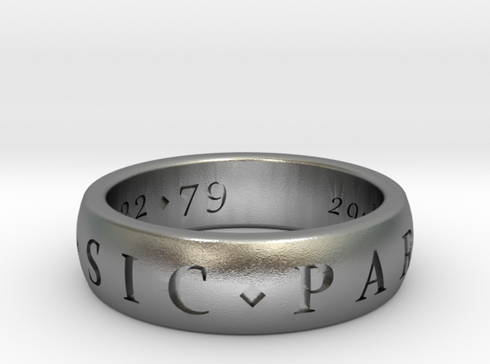 Sir Francis Drake, Sic Parvis Magna Ring Size 8.5 3d printed