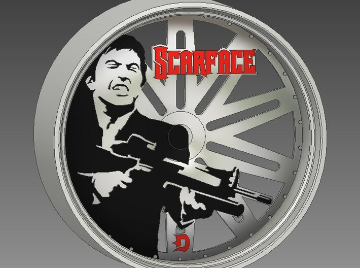 32in Scarface 3d printed
