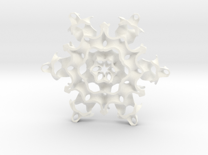 Gyroid Snowflake Ornament 1 3d printed 