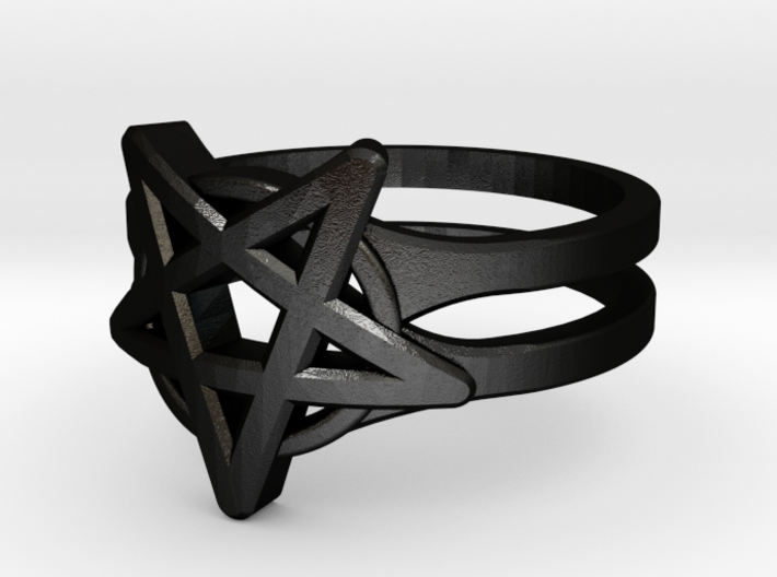 Pentagram Ring 3d printed