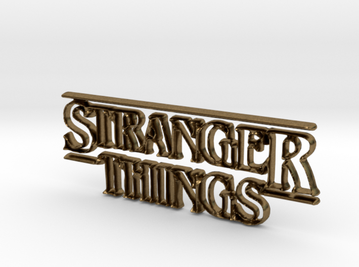 Stranger Things Logo 3d printed