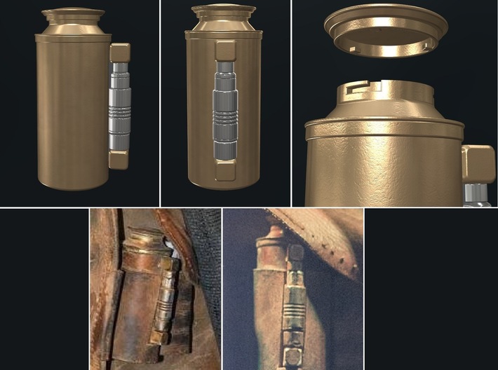 Rey's Backpack Canister 3d printed