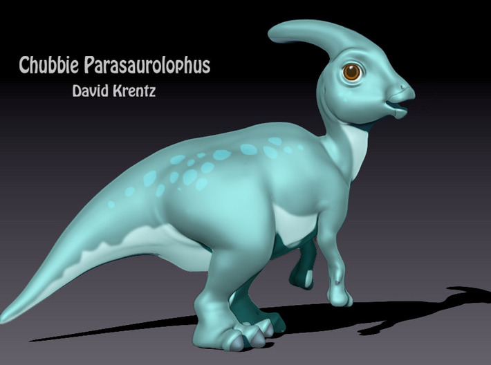 Parasaurolophus Chubbie Krentz 3d printed