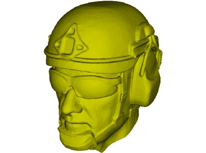 1/24 scale SOCOM operator A helmet &amp; head x 1 3d printed