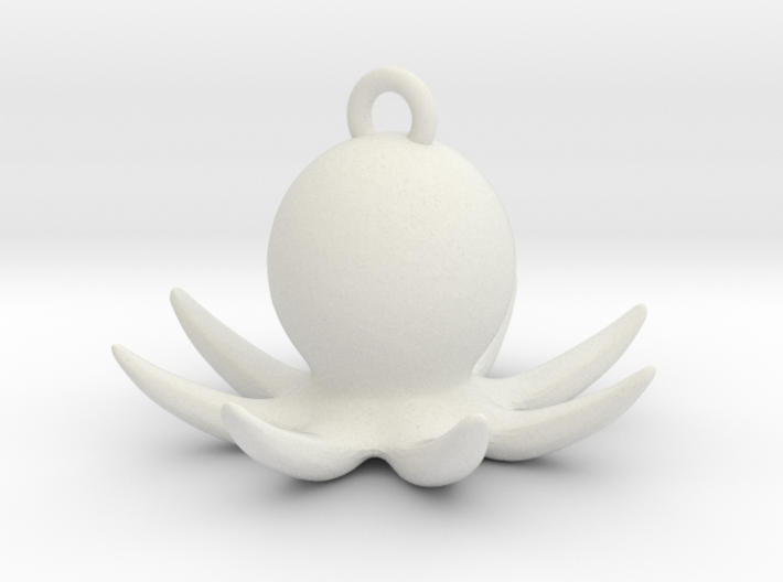 Octopus Earring 3d printed