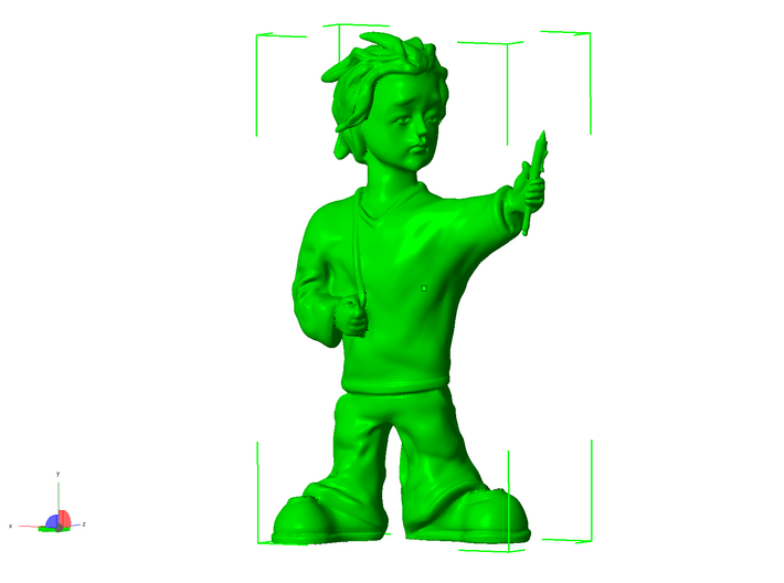 3d artist figurine 3d printed young 3d artist