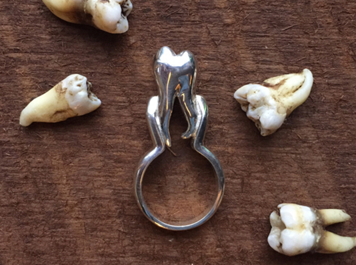 Tooth Ring 3d printed 