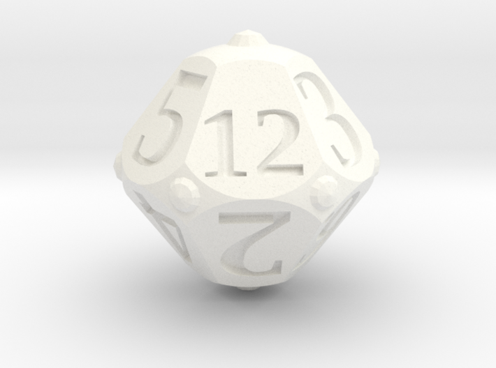 Round Roller Dice 3d printed