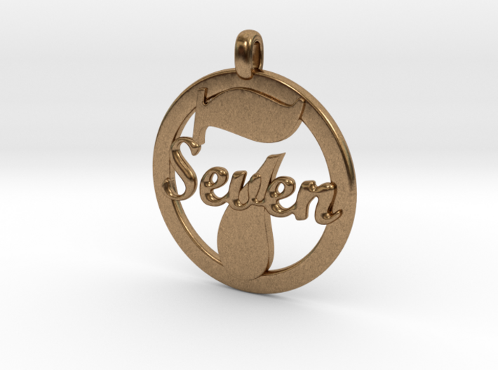 LUCKY Seven Symbol Jewelry Pendant CHARM GIFT 3d printed