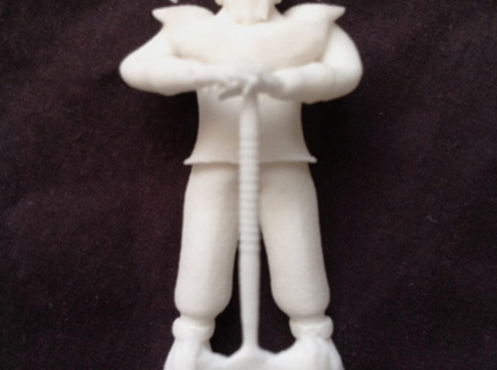 Dwarf1 3d printed an example of this miniature in white plastic