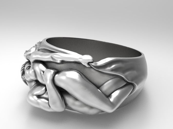 Lovers Ring Sz 6.5 3d printed 