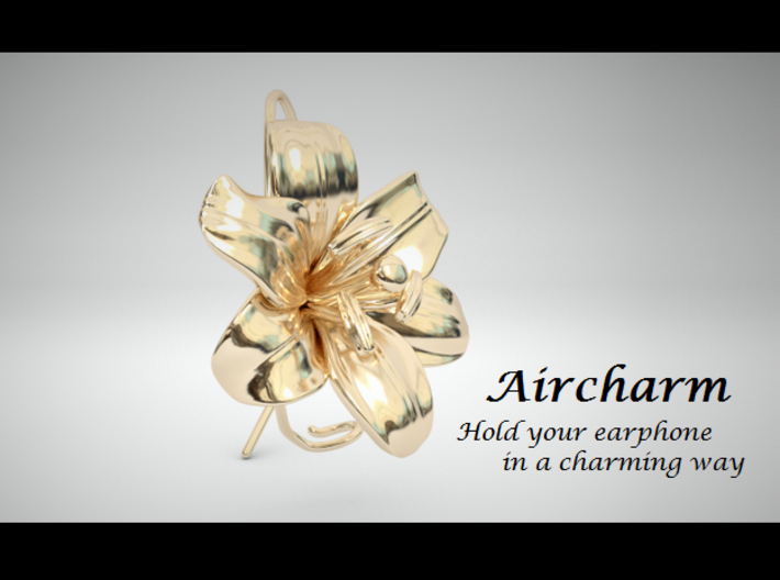 AirCharm Lily Flower - Left 3d printed