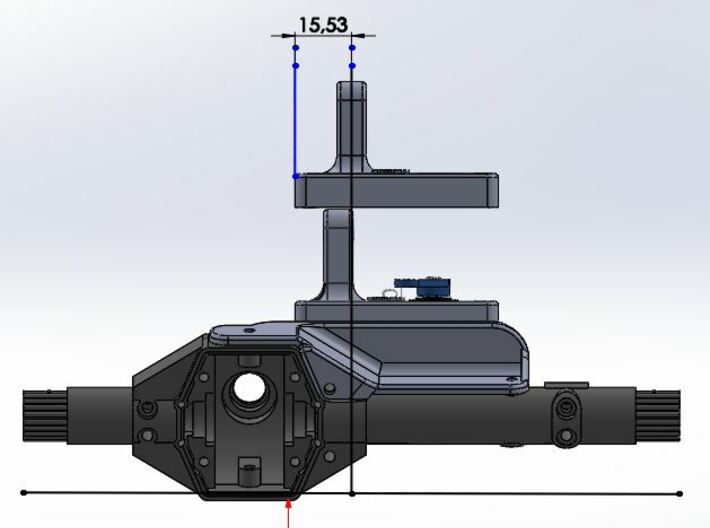 passenger side Differential-Front Upper link mount 3d printed 