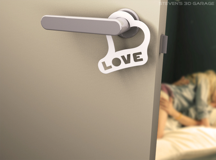Door-hanger &quot;Love&quot; (Small) 3d printed