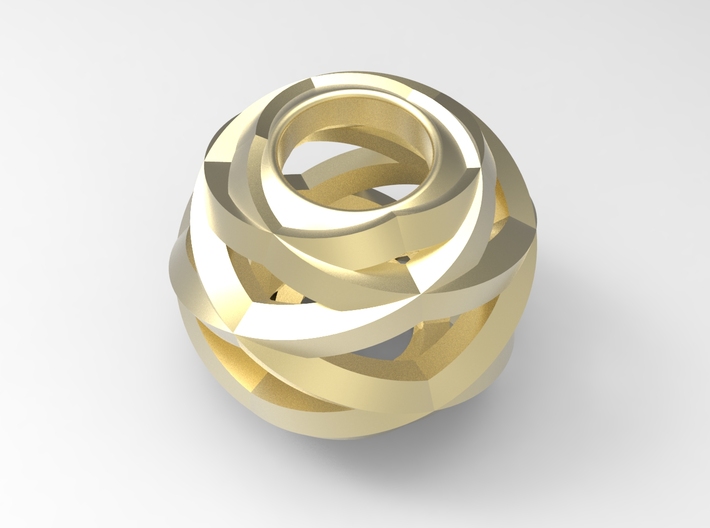 Geometric Charm (for Pandora bracelet) 3d printed