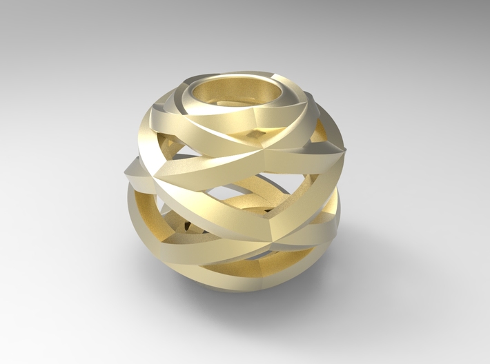 Geometric Charm (for Pandora bracelet) 3d printed 