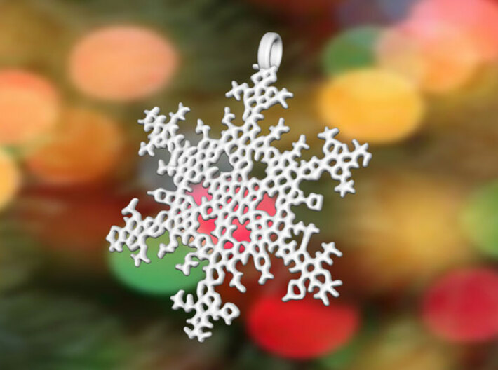Snowflake Ornament - Radic Delicate 3d printed