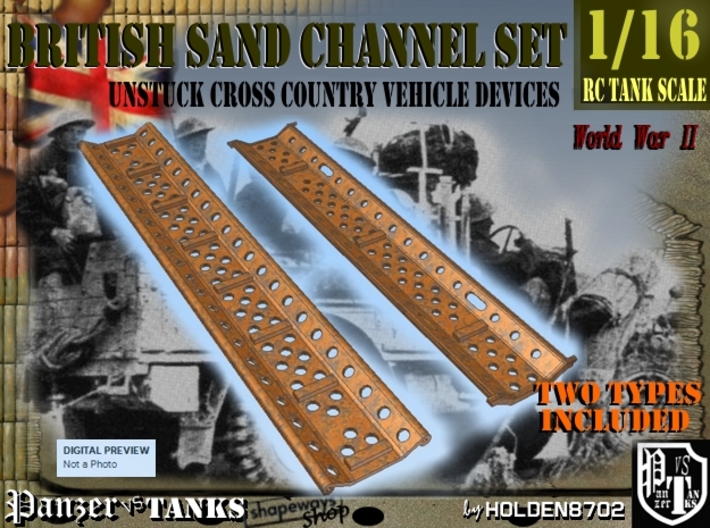 1-16 British Sand Channel Two Types 3d printed