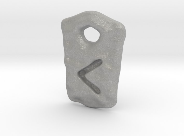 Kenaz rune amulet 3d printed