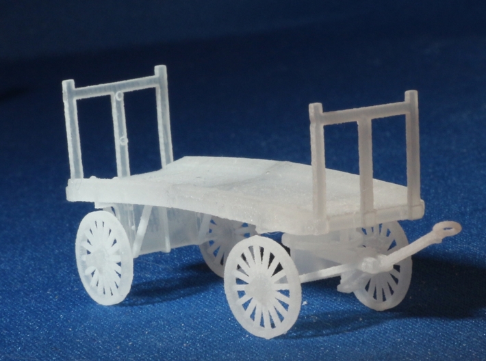S Scale Baggage Cart Kit Two Pack 3d printed