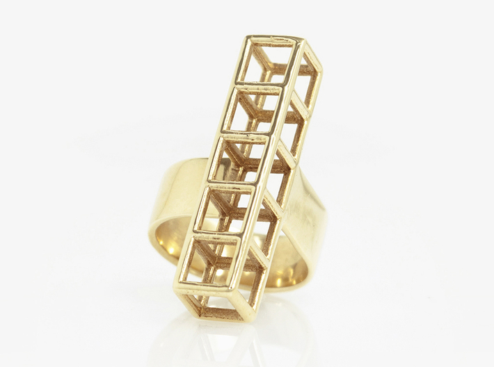 STRUCTURE Nº 4  RING 3d printed 