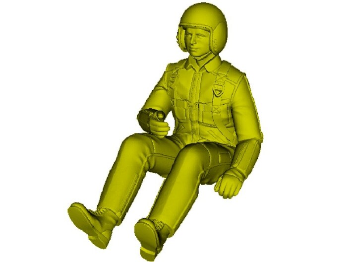 1/15 scale NATO aircraft pilot figure 3d printed