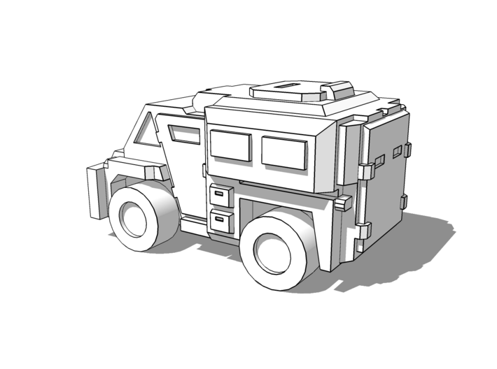 Westmaster Utility Truck 6mm 3d printed 