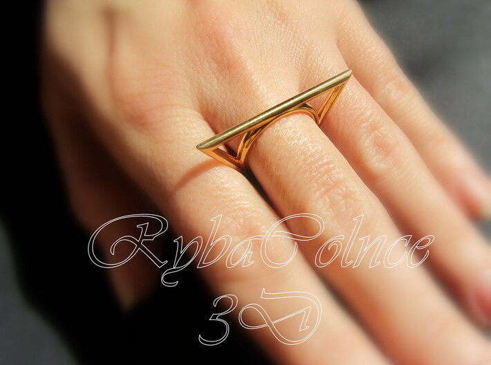  Ring The triangle II/ size 6 US (16.5 mm) 3d printed 