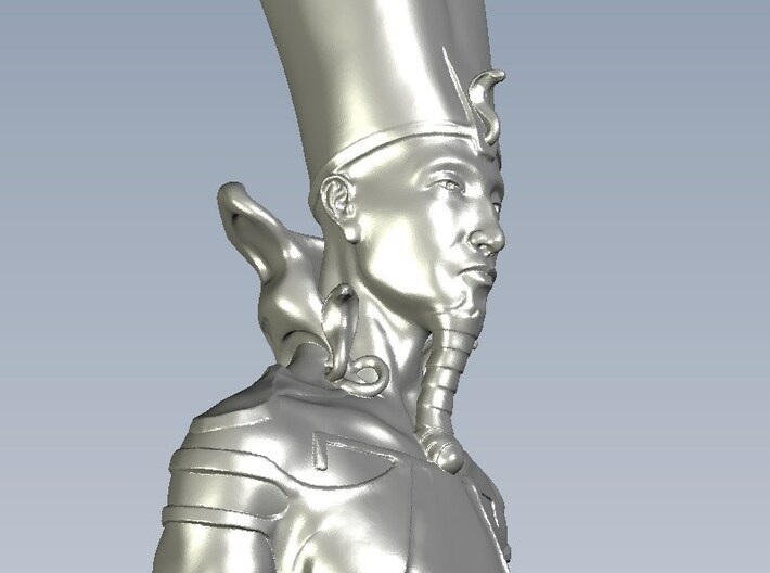 1/9 scale Pharaoh Egyptian king bust 3d printed 