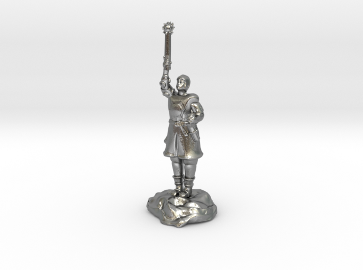 Human Cleric Zealot Of Pelor with Mace 3d printed