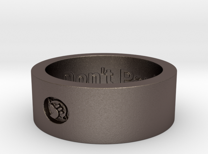 Hitchhikers Thumb Ring ver 14 DP Ring Size 14 3d printed