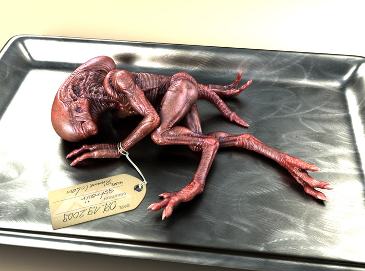 Alien Baby (5,5cm) 3d printed