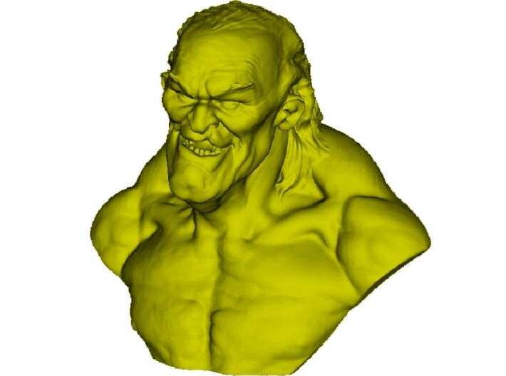 1/9 scale nasty &amp; cunning old man bust 3d printed