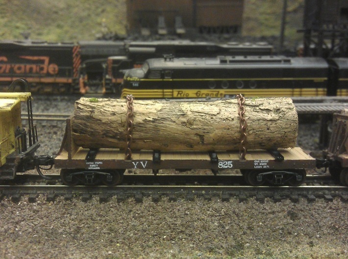 Yosemite Bulk Head Log Car x2 - N Scale 1:160 3d printed